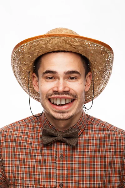 Funny Man Face — Stock Photo, Image