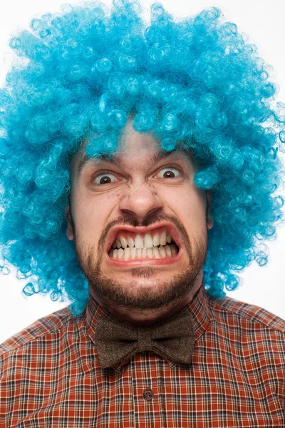 Funny Man Face — Stock Photo, Image