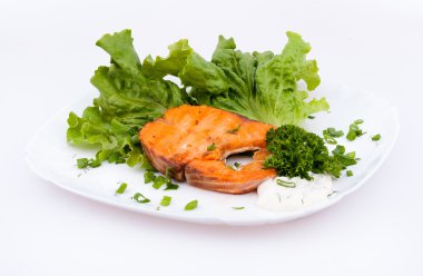 Kızarmış alabalık