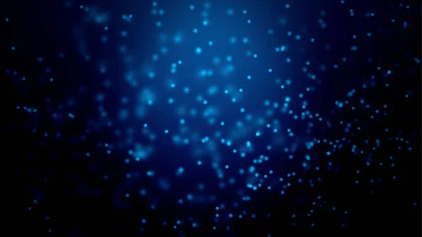 Original Abstract Blue Background Flying Dots — Stock Photo, Image