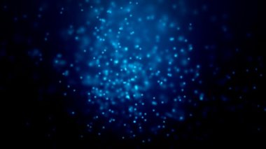 Uçan noktalı özgün soyut mavi arkaplan