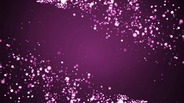 White Particles Purple Background Mockup — Stock Photo, Image