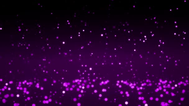Фіолетові Падаючі Точки Рухаються Екрану Макет — стокове відео