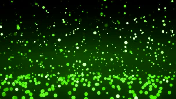 Green Falling Dots Moving Screen Mockup — Αρχείο Βίντεο