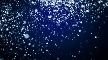 Tüm ekranda uçan daireler olan soyut mavi arkaplan, maket