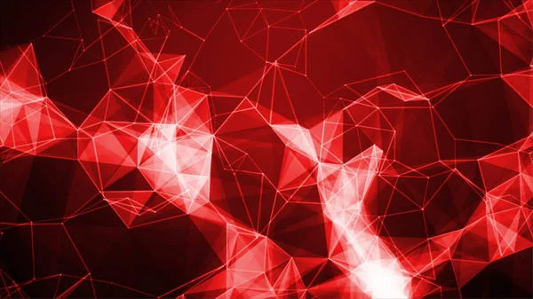 Kırmızı arkaplan, sunumlar için soyut satır hareketleri, modelleme