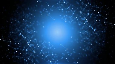 Logo ve sunum için mavi soyut arkaplan. Model.