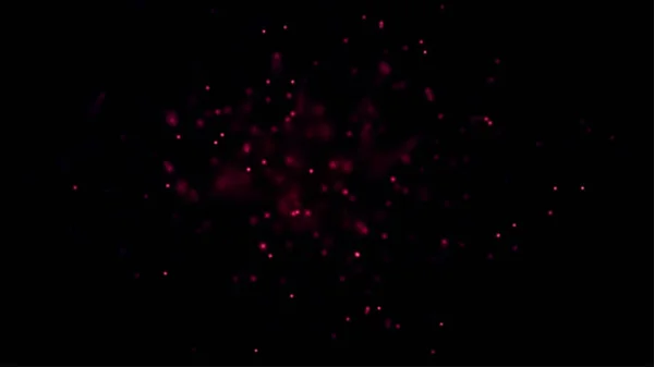 Hareketli noktalar ve çizgiler olan koyu kırmızı soyut bir zemin. Model.