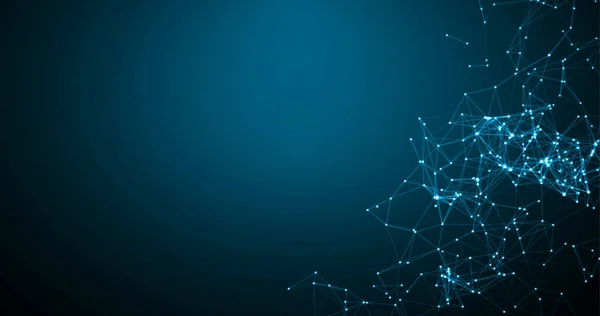 Sunumlar için soyut mavi uzay ekranı. Model.