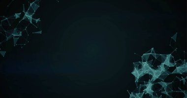 Kanal için üzerinde yeşil noktalar ve çizgiler olan siyah ekran. Model.