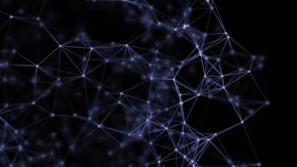 Soyut pleksus içeren koyu arkaplan