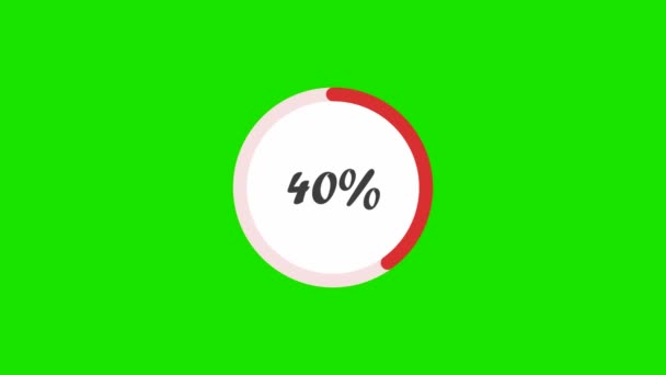 Red White Graph Green — Vídeo de Stock