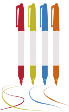 renkli işaretleyicileri