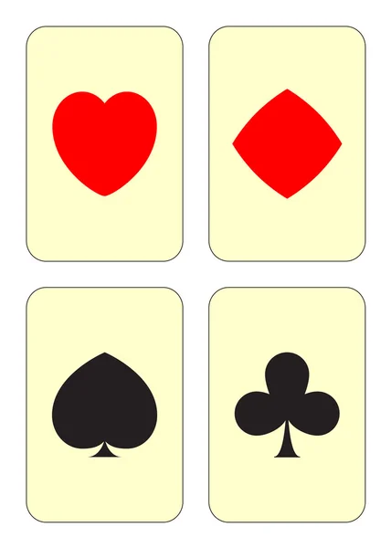 Kartenkombinationen — Stockvektor