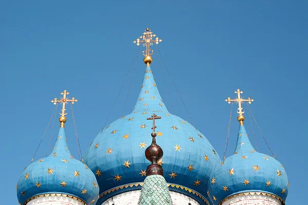 Suzdal, kubbeler doğuş Katedrali'nin bizim bayanın — Stok fotoğraf