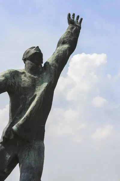 Estatua de la era soviética en Memento Park, Budapest Hungría . — Foto de Stock
