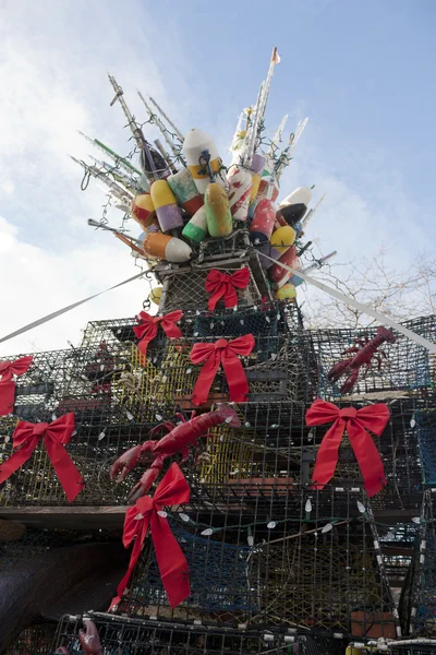 Lobster pot Christmas tree — Stock Photo, Image