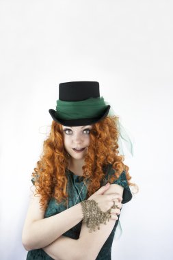 güzel genç İrlandalı kadın