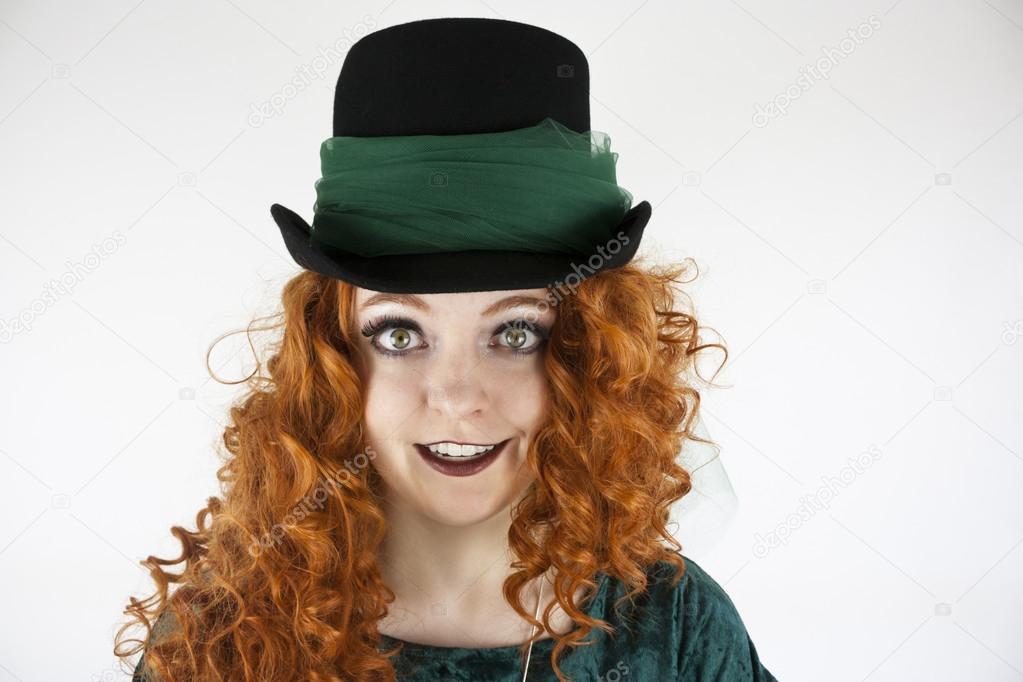 Close-up of woman wearing hat