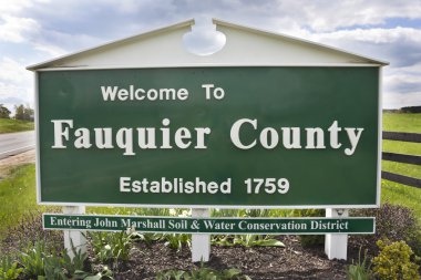 Fauquier ilçe virginia işareti