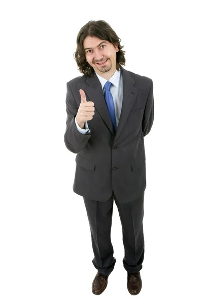Uomo d'affari ritratto su sfondo bianco — Foto Stock