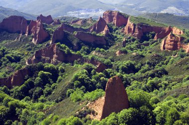 Las medulas Antik Roma madenleri, unesco, leon, İspanya