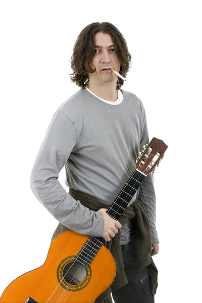 Acoustic guitar guitarist man classical — Stock Photo, Image