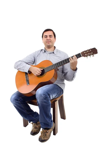 Acoustic guitar guitarist man classical — Stock Photo, Image