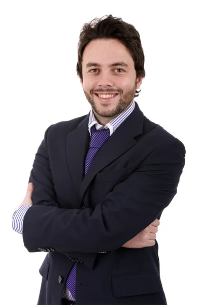 Business man portrait on a white background — Stock Photo, Image