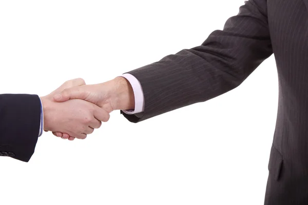 Businessmen shaking hands isolated on white Background — Stock Photo, Image