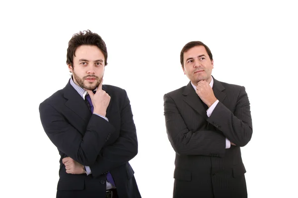 Two Businessman standing on a white background — Stock Photo, Image