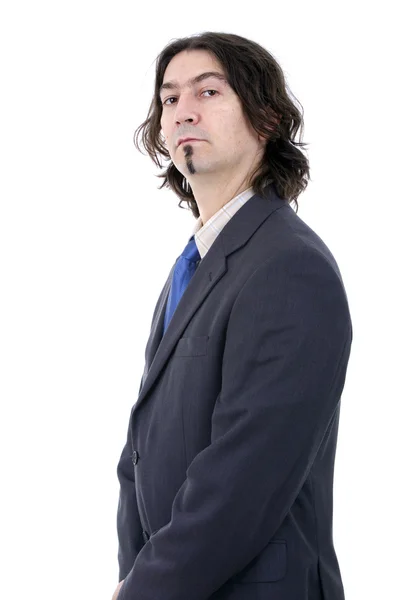 Üzleti férfi portré egy fehér háttér — Stock Fotó