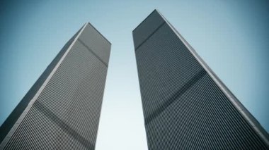 Dünya Ticaret Merkezi İkiz Kuleleri. İkiz Kuleler New York, 3D görselleştirme