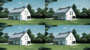 Özel bir evde mühendislik sistemleri. Ev ısıtma sistemi. Havalandırma ve havalandırma. Elektrik sistemi. 3d görselleştirme