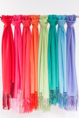 Colored scarves clipart