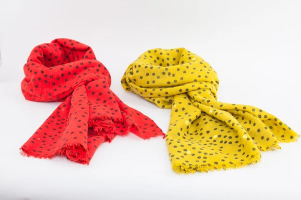 Жовті і рожеві шарфи — стокове фото