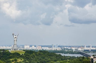 magnificent view of the Motherland Mother Monument in Kyiv the capital of Ukraine