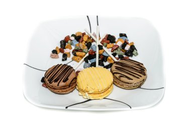 lezzetli renkli acıbadem kurabiyesi 