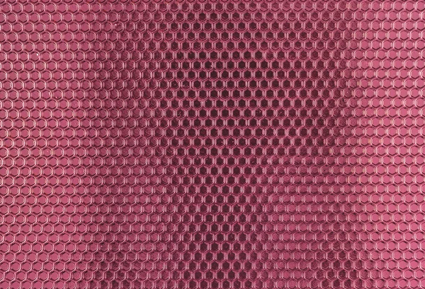Textúra rózsaszín fém hex sejtek — Stock Fotó