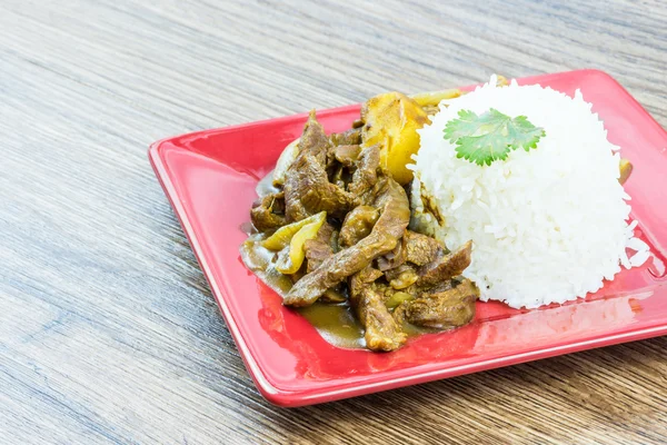 Beef curry rice, Japanese cuisine — Stock Photo, Image