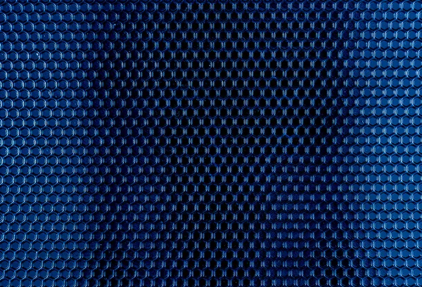Blå metall hex celler konsistens — Stockfoto