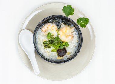 karides ile haşlanmış pirinç 