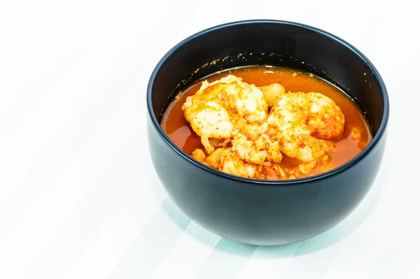 Pikantní polévka s krevetami - thajská jídla — Stock fotografie