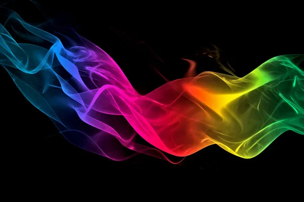 Abstract rainbow smoke background — Stock Photo, Image