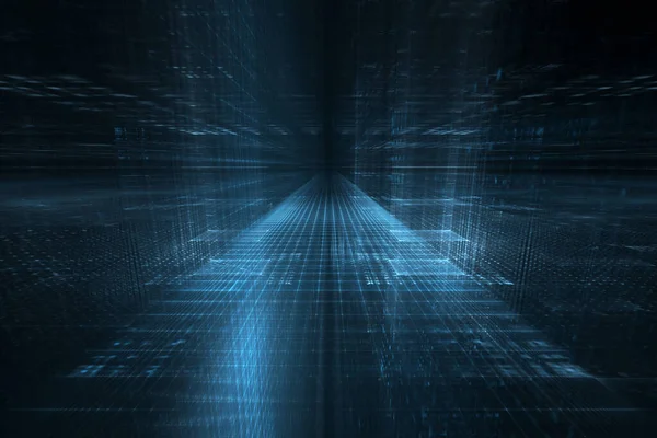 3d illustration of abstract virtual reality technology concept