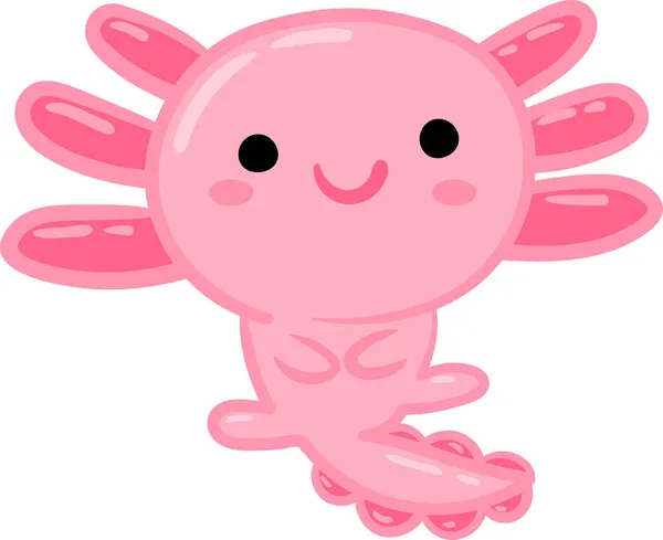 Axolotl Icon Hand Drawn Vector Illustration — Stock Vector