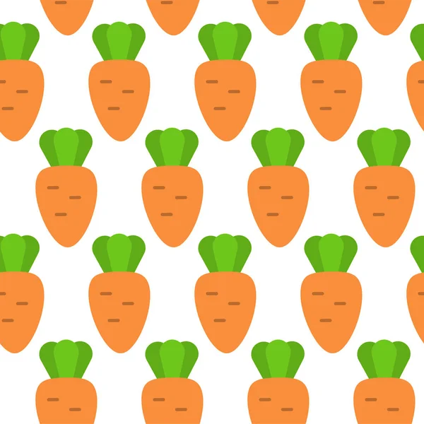 Pattern Carrot Vector Illustration Vegetables Eco Friendly Food Vegetarian Food — Stock vektor