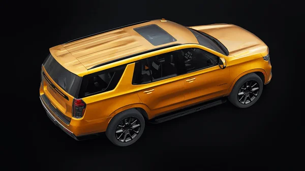 Tula Rosja Listopada 2021 Chevrolet Tahoe Złoty Luksusowy Samochód Odizolowany — Zdjęcie stockowe