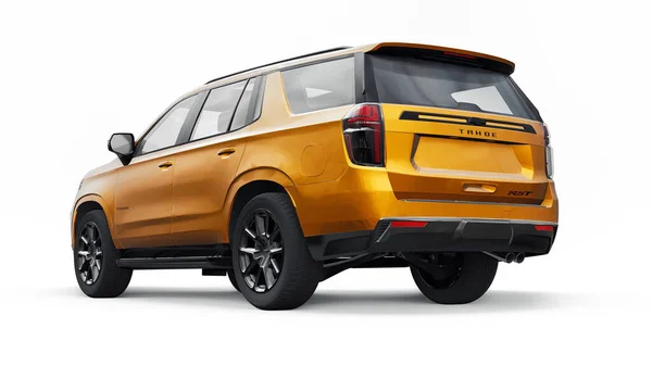 Tula Russia November 2021 Chevrolet Tahoe Gold Luxury Car Isolated — ストック写真