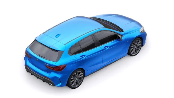 Tula Russia Gennaio 2022 Bmw M135I Xdrive Auto Blu Isolata — Foto Stock